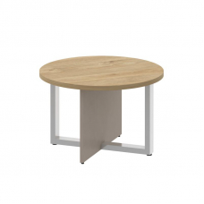 Shift Стол журнальный, круглый SK.SG-KR-70 Тиквуд Светлый/Капучино 700*700*450
