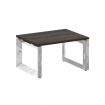 Onix Direct Lux Стол журнальный О-обр. м/к M-O.MO-SJ-1 Дуб Мали/Нержавеющая Сталь/Хром 780*600*450