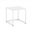Loft Стол журнальный VR.L-SJK-50 Белый Бриллиант/Металл Белый 500*500*500
