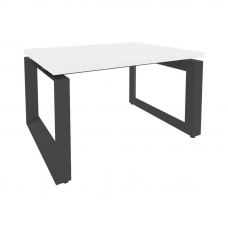 Onix Direct Стол журнальный на О-образном м/к O.MO-SJ-1 Белый Бриллиант/Металл Антрацит 780*600*450