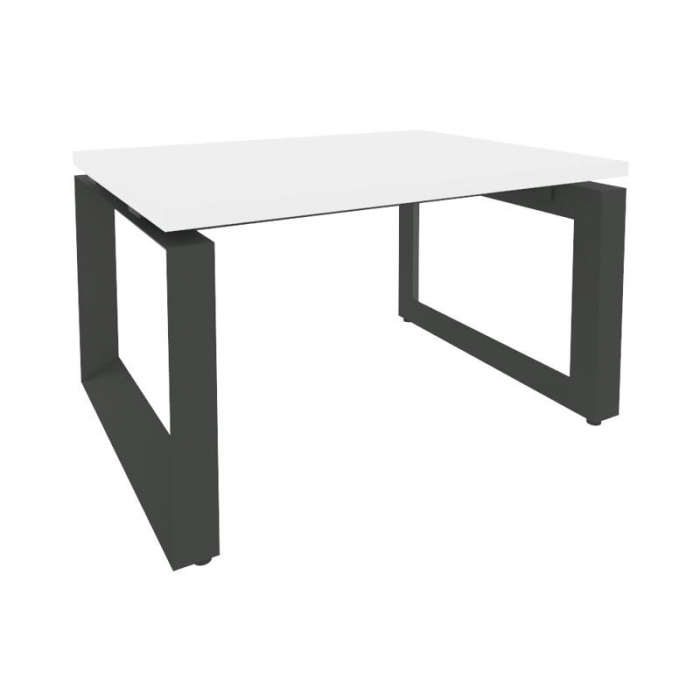 Onix Direct Стол журнальный на О-образном м/к O.MO-SJ-1 Белый Бриллиант/Металл Антрацит 780*600*450