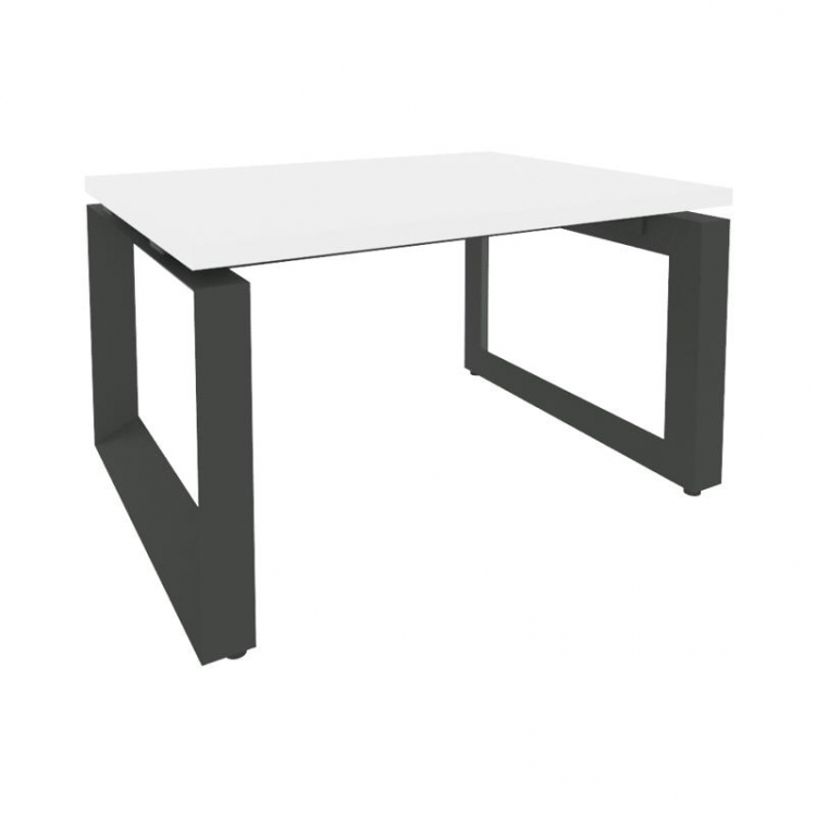 Onix Direct Стол журнальный на О-образном м/к O.MO-SJ-1 Белый Бриллиант/Металл Антрацит 780*600*450