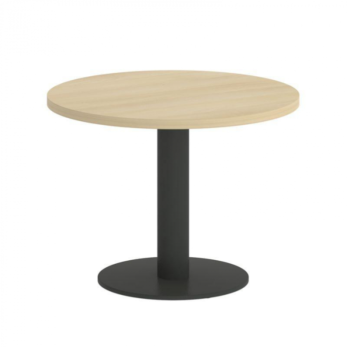 Ялта Стол журнальный круглый LT.SJ-1 Акация Лорка/Металл Антрацит 600*600*450