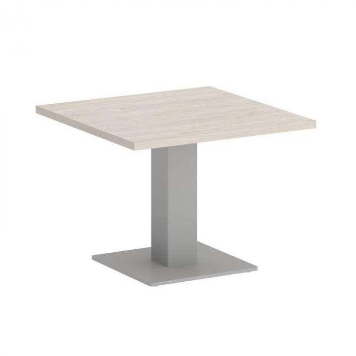 Оникс Директ Стол журнальный квадратный O.SJ-2 Денвер Светлый/Металл Серый 600*600*450