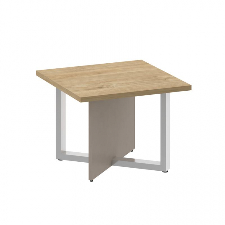 Shift Стол журнальный, квадратный SK.SG-KV-60 Тиквуд Светлый/Капучино 600*600*450