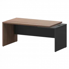 Стол руководителя правый KZ-18R Темный шимо/Графит 1800x900x750 Кортез