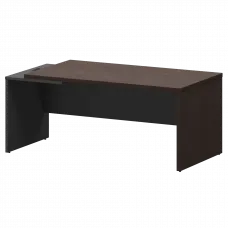 Стол руководителя левый KZ-18L Дуб венге/Графит 1800x900x750 Кортез