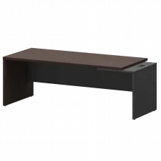 Стол руководителя правый KZ-22R Дуб венге/Графит 2200x900x750 Кортез