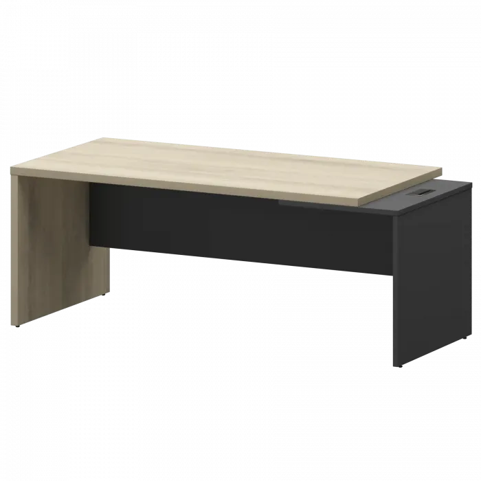 Стол руководителя правый KZ-20R Кронберг/Графит 2000x900x750 Кортез