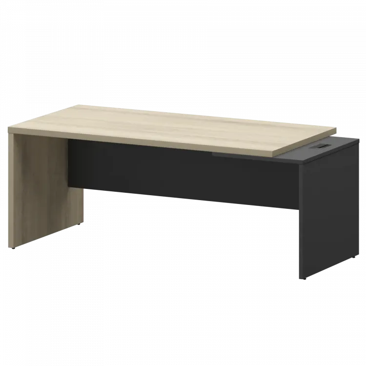 Стол руководителя правый KZ-20R Кронберг/Графит 2000x900x750 Кортез