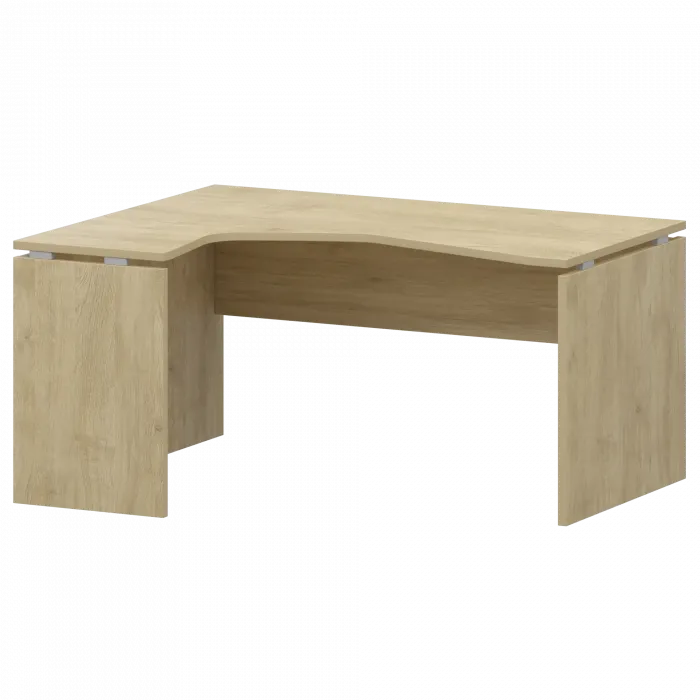 Стол эргономичный левый НТ-040.ЛВ Баттл Рок 1400x1100x750 Аргентум