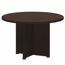 Стол для переговоров круглый К-964 Дуб венге 1200x1200x750 Приоритет