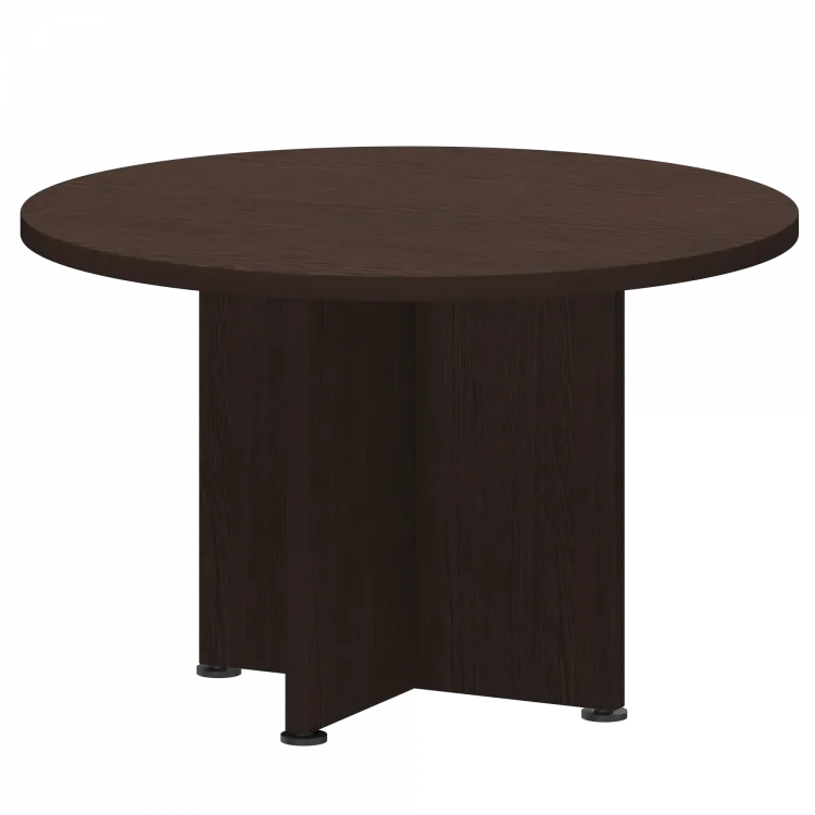 Стол для переговоров круглый К-964 Дуб венге 1200x1200x750 Приоритет