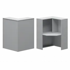 Стойка угловая правая А-556 Серый 900x900x1220 Ресепшн