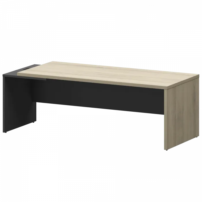 Стол руководителя левый KZ-22L Кронберг/Графит 2200x900x750 Кортез