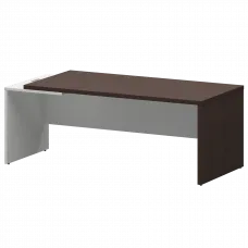 Стол руководителя левый KZ-20L Дуб венге/Белый 2000x900x750 Кортез
