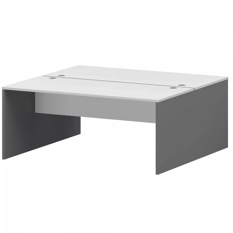 Бенч двойной Тип1 СМСР25-2.16.73 Графит/Белый 1600x1496x750 Смарт