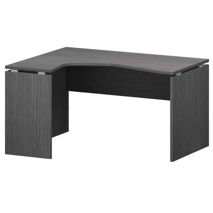 Стол эргономичный левый НТ-040.ЛВ Лиственница 1400x1100x750 Аргентум