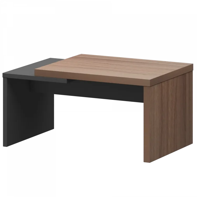 Стол журнальный KZH-09 Темный шимо/Графит 900x550x450 Кортез