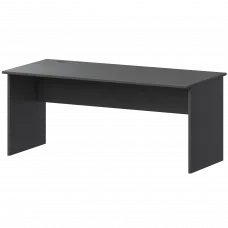 Стол с левым и правым кабель каналом А-004.К Антрацит 1600x730x760 Арго