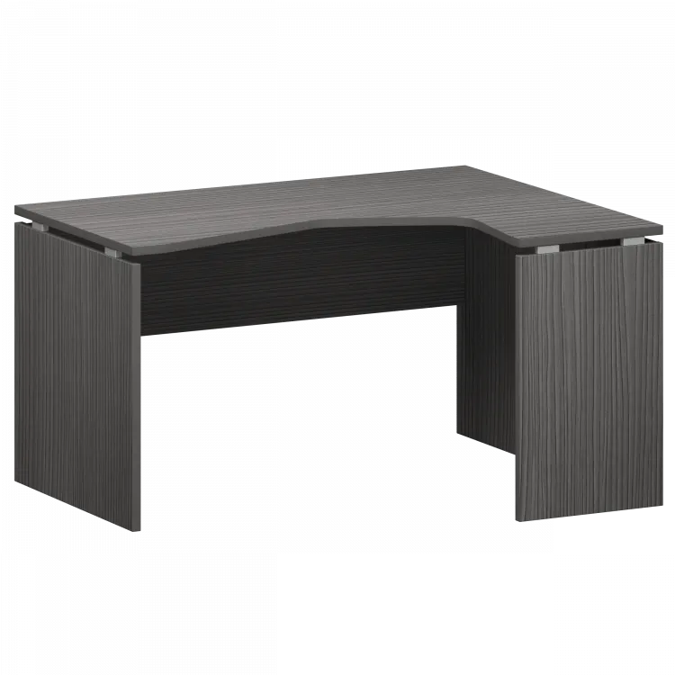 Стол эргономичный правый НТ-040.ПР Лиственница 1400x1100x750 Аргентум