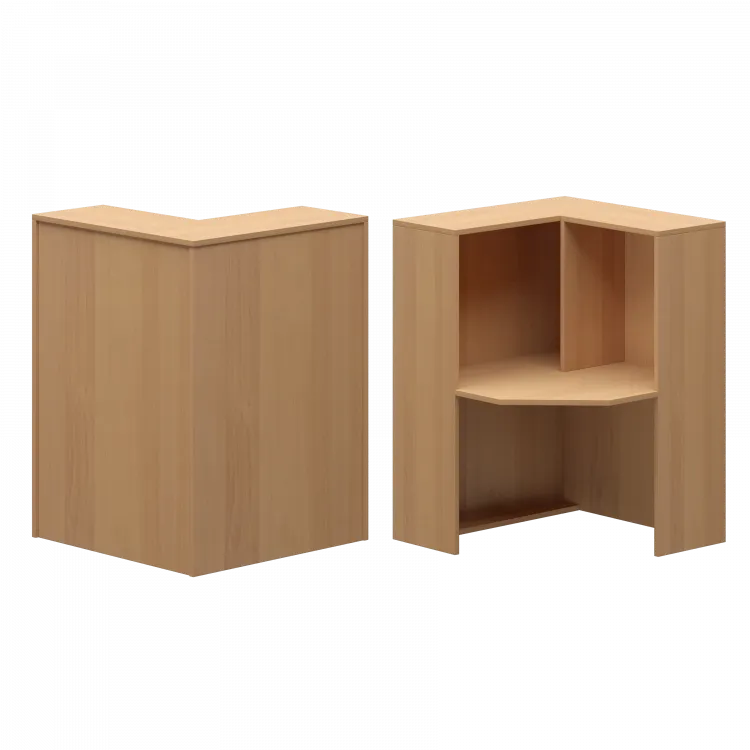 Стойка угловая правая А-556 Ольха 900x900x1220 Ресепшн