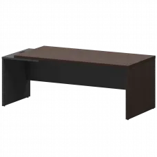 Стол руководителя левый KZ-20L Дуб венге/Графит 2000x900x750 Кортез