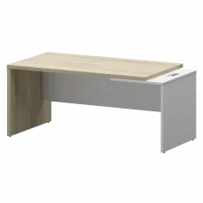 Стол руководителя правый KZ-18R Кронберг/Белый 1800x900x750 Кортез