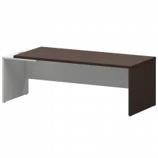 Стол руководителя левый KZ-22L Дуб венге/Белый 2200x900x750 Кортез