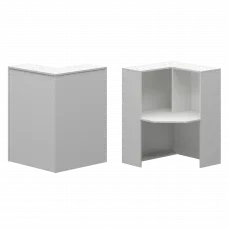 Стойка угловая правая А-556 Белый 900x900x1220 Ресепшн