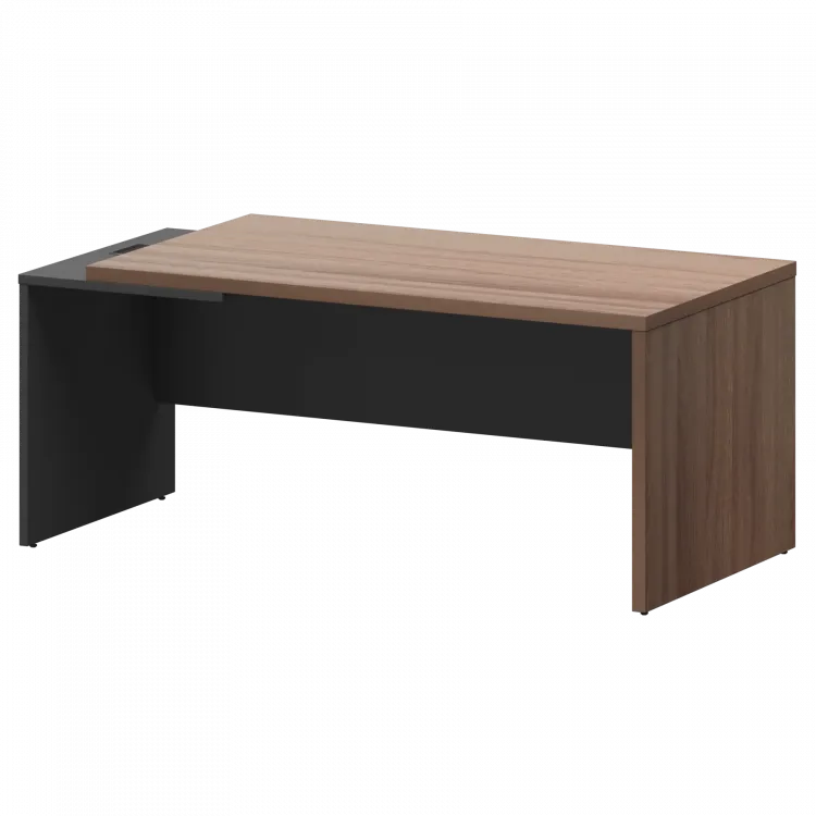 Стол руководителя левый KZ-18L Темный шимо/Графит 1800x900x750 Кортез