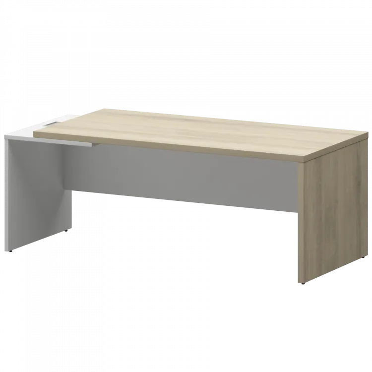 Стол руководителя левый KZ-20L Кронберг/Белый 2000x900x750 Кортез