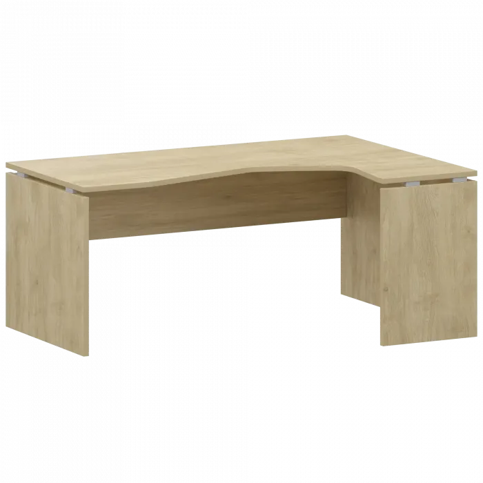 Стол эргономичный правый НТ-060.ПР Баттл Рок 1600x1100x750 Аргентум