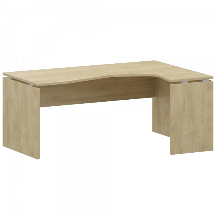 Стол эргономичный правый НТ-060.ПР Баттл Рок 1600x1100x750 Аргентум