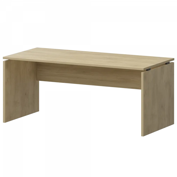 Стол рабочий НТ-160.Ч Баттл Рок 1600x730x750 Аргентум