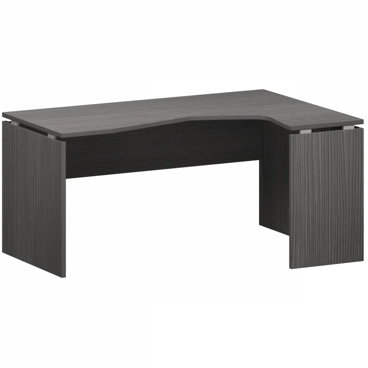 Стол эргономичный правый НТ-060.ПР Лиственница 1600x1100x750 Аргентум