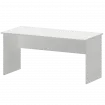 Стол с левым и правым кабель каналом А-004.К Белый 1600x730x760 Арго