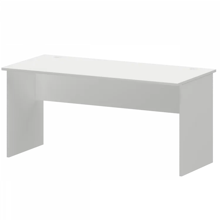 Стол с левым и правым кабель каналом А-004.К Белый 1600x730x760 Арго