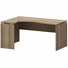 Стол эргономичный левый НТ-060.ЛВ Дуб сафари 1600x1100x750 Аргентум