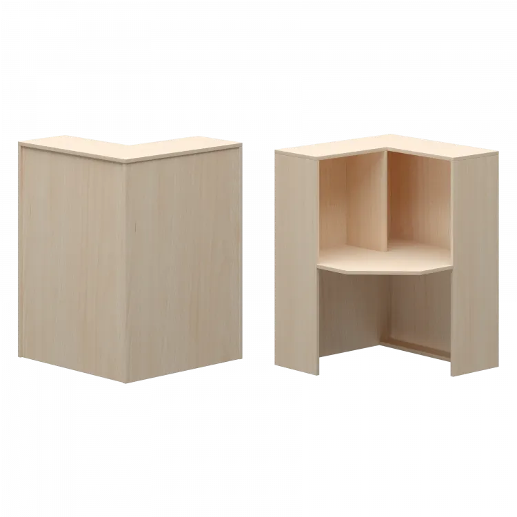 Стойка угловая левая А-555 Бук 900x900x1220 Ресепшн