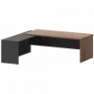 Стол руководителя левый KZP-22L Темный шимо/Графит 2200x2000x750 Кортез