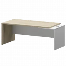 Стол руководителя правый KZ-20R Кронберг/Белый 2000x900x750 Кортез