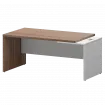 Стол руководителя правый KZ-18R Темный шимо/Белый 1800x900x750 Кортез