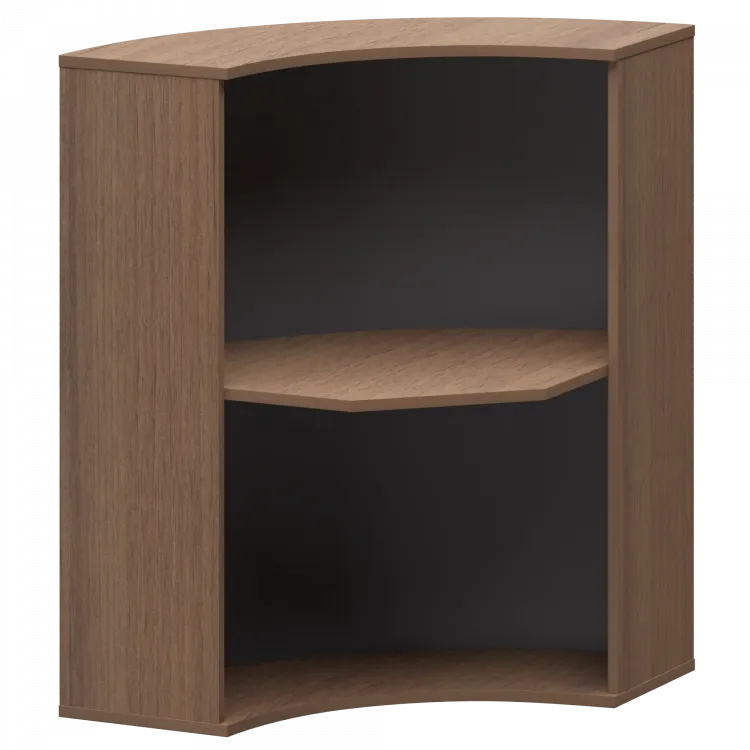 Стойка угловая А-550 Орех 900x900x1220 Ресепшн