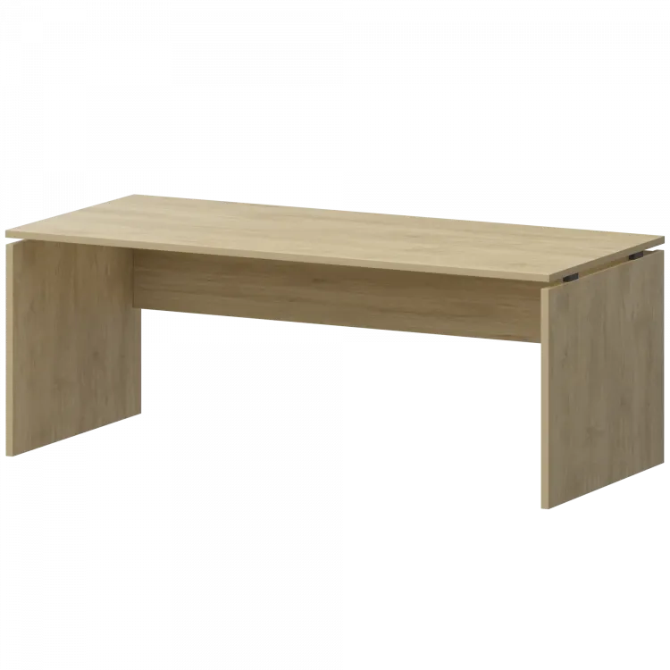 Стол руководителя НТ-180.Ч Баттл Рок 1800x800x750 Аргентум