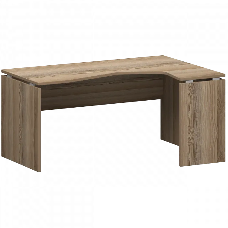 Стол эргономичный правый НТ-060.ПР Дуб сафари 1600x1100x750 Аргентум