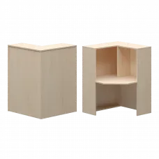 Стойка угловая правая А-556 Бук 900x900x1220 Ресепшн