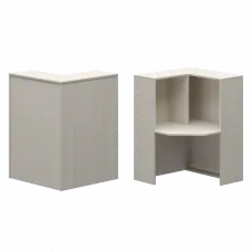 Стойка угловая левая А-555 Ясень шимо 900x900x1220 Ресепшн