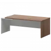 Стол руководителя левый KZ-20L Темный шимо/Белый 2000x900x750 Кортез