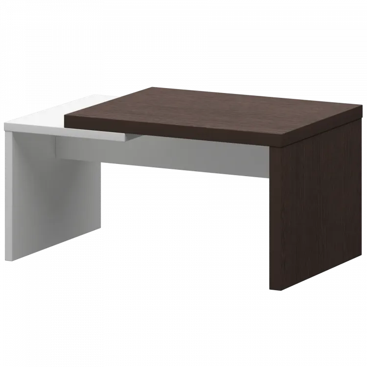 Стол журнальный KZH-09 Дуб венге/Белый 900x550x450 Кортез